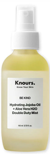 Knours brume visage au jojoba et aloe vera, hydratation durable.