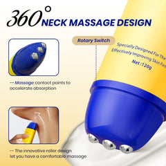 KOEC crème-cou-roller hydratation profonde pour peau du cou douce et souple.