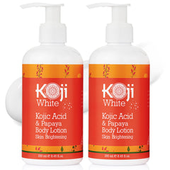 Koji White Lotion Corps acide kojic — teint uniforme et hydratation légère.