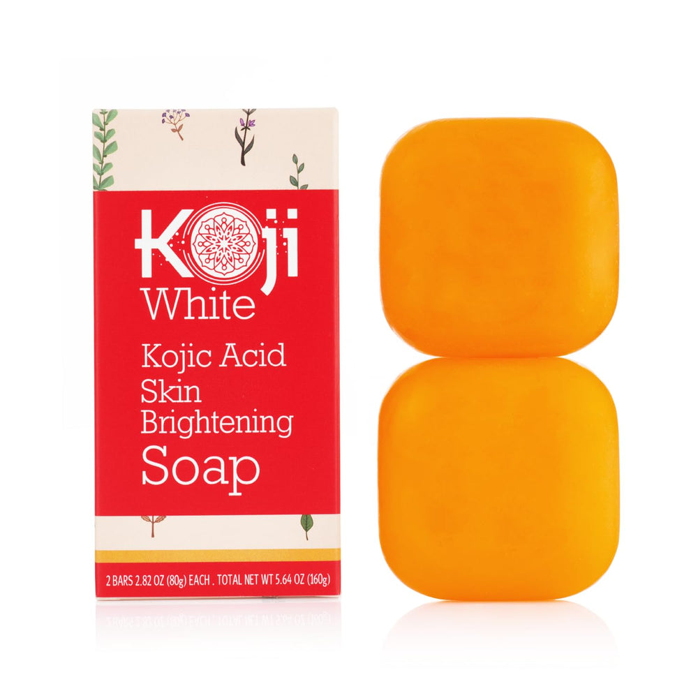 Koji White savon acide kojique en barre nettoie et éclaircit légèrement la peau.