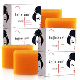 Kojie San Savon Kojic Acid Original – lot de 4 barres 65 g, parfumé et nourrissant.