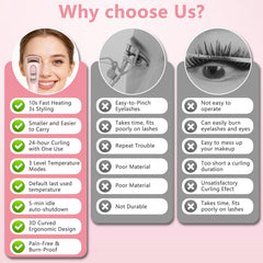 KOKABI ergonomic 3D curve design lifts lashes from root to tip.