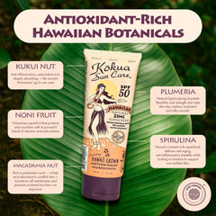 Kokua, oxyde de zinc minéral, défense UVA/UVB naturelle.