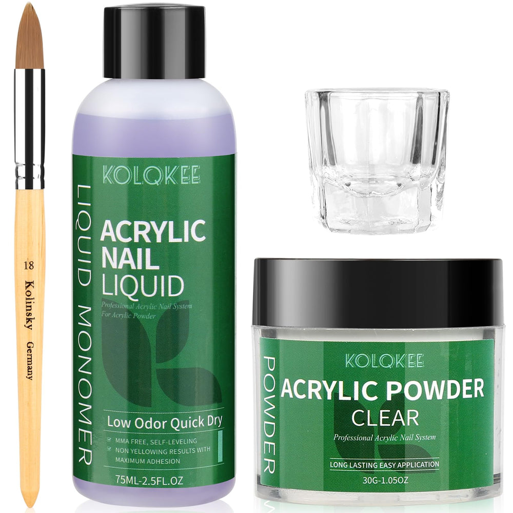 Kolqkee kit d’ongles acryliques coffret complet pour manicure durable à domicile