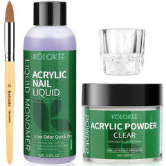 Kolqkee kit d’ongles acryliques coffret complet pour manicure durable à domicile
