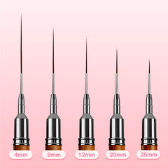 Pinceau Komall pour gel 20 mm, tracés fluides et motifs sur ongles.