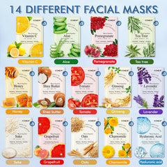 KONEUK masque visage aloès et grenade, hydratation douce