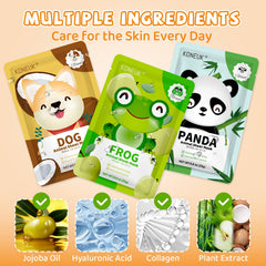 Masque KONEUK cochon: toucher doux et hydratation pour le visage.