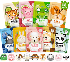 Masque KONEUK panda: moment ludique hydratant pour la peau des enfants.