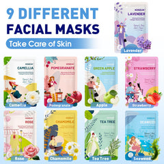 Masque visage fraise KONEUK, texture agréable et teint lumineux.