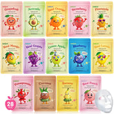 Masques KONEUK fruits 28-pack: hydratation légère et expérience ludique.