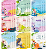 Coffret KONEUK 27 masques visage collagène pour hydratation rapide.