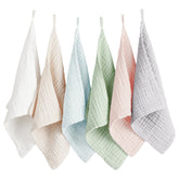 Konssy ensemble 6 serviettes visage, idéale pour un nettoyage doux et quotidien.