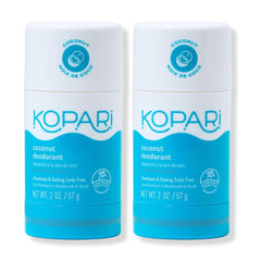 Kopari déodorant coco original, baton glissant pour une application facile et confortable.