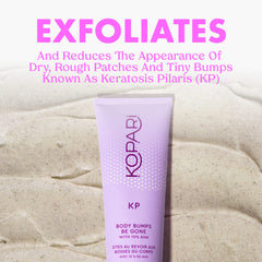 Kopari KP Exfoliant corporel dégonfle les pores et clarifie la peau.