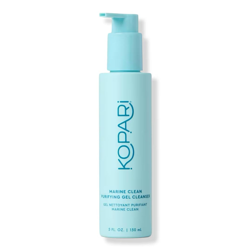 Kopari Marine Clean: gel purifiant en bouteille pour une peau nette.