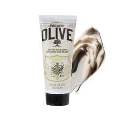 KORRES crème pour le corps à l huile d olive, bouteille élégante et hydratante.