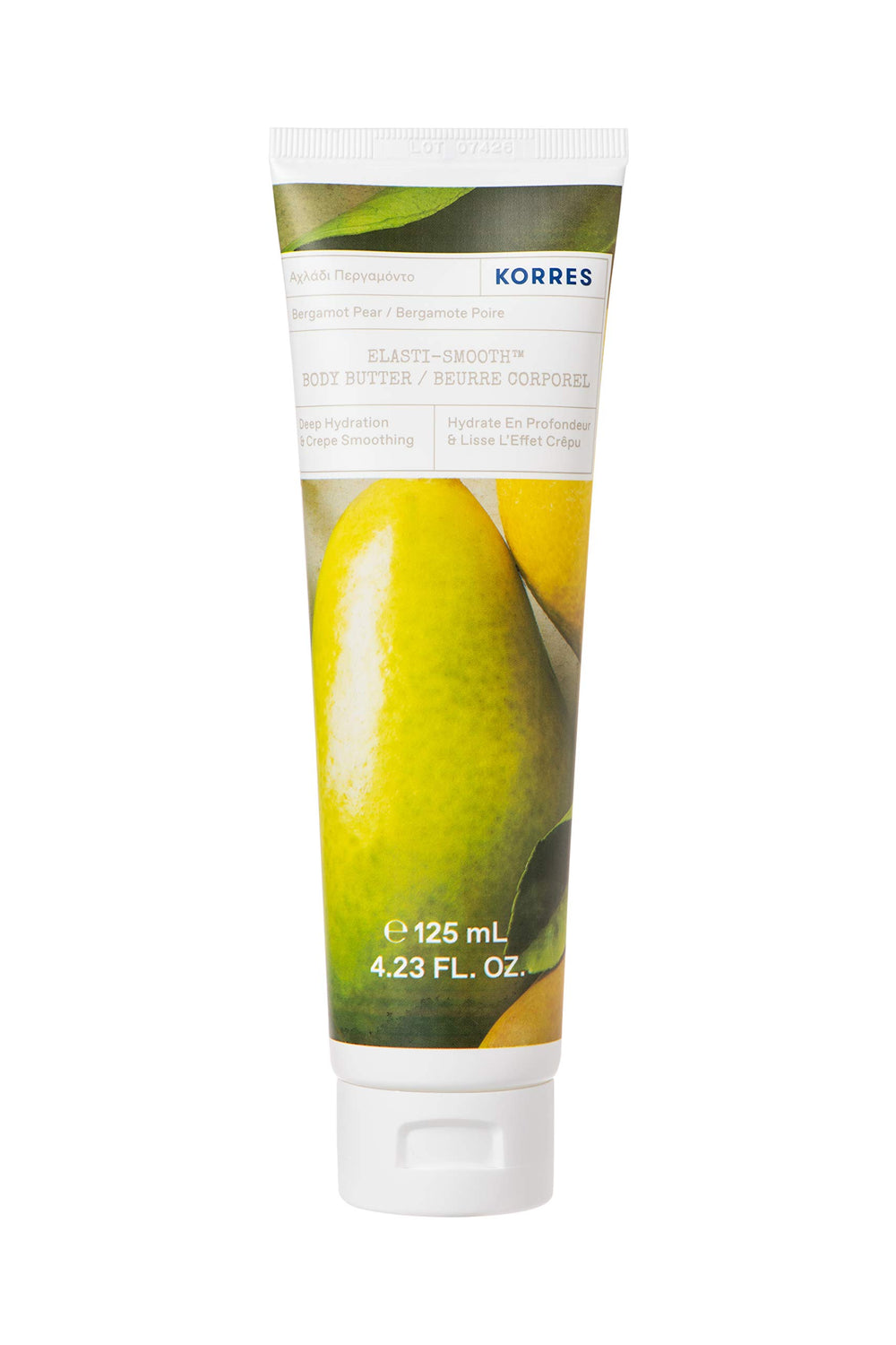 KORRES Elasti-Smooth Beurre Corps, application douce et hydratante.