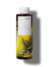 KORRES Nettoyant corporel renouvelant bergamote-poire, bouteille hydratante pour la peau.