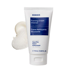KORRES Yaourt grec – crème mousse visage, nettoyage en douceur et efficace.