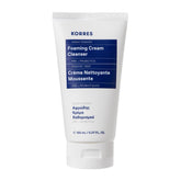 Korres yaourt grec mousse-nettoyant bouteille, hydratation et propreté en une étape.