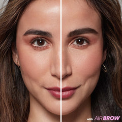 Sourcils duveteux après l’application de Kosas Air Brow.