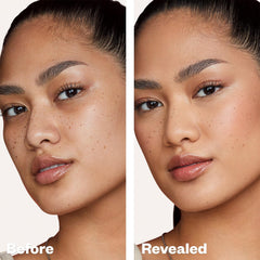 Kosas Revealer visage éclatant avec brillance naturelle et teint lumineux.