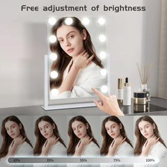 Kotdning miroir vanity agrandissement 10x détachable pour un maquillage précis