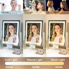 Miroir Kottova Vanity avec commande tactile intuitive pour régler rapidement l'éclairage.