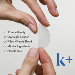 KPLUS patchs acide hyaluronique pour hydratation et douceur.