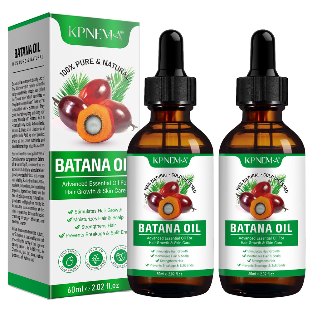 Huile Batana KPNEMA, bouteille 60 ml, soin nourrissant pour cheveux.
