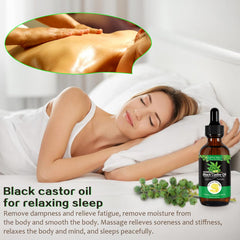 KPNEMA huile de ricin noir jamaïque – soins des ongles et cuticules hydratés.