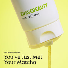 KraveBeauty Matcha Hemp Nettoyant Duo - présentation soignée pour peau douce après utilisation