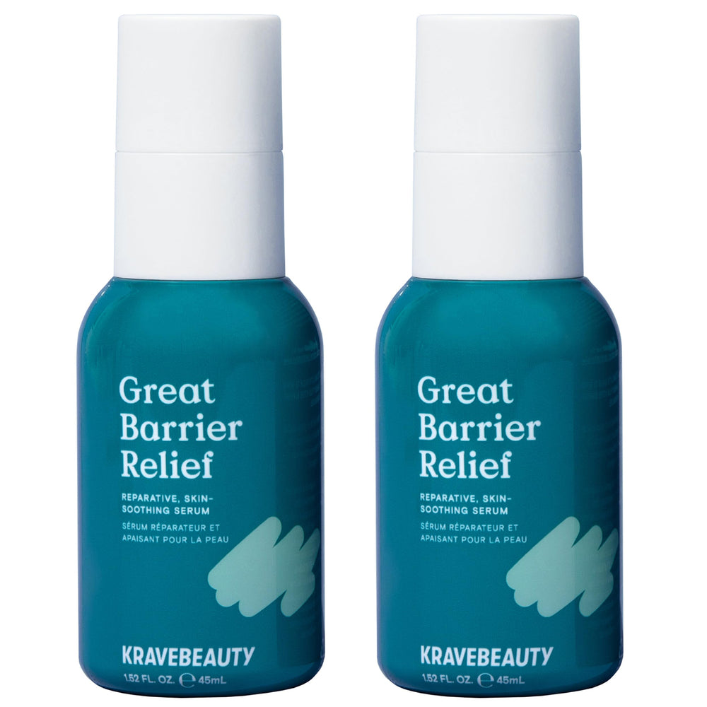 KraveBeauty sérum apaisant barriere – bouteille, apaise irritations et hydrate.
