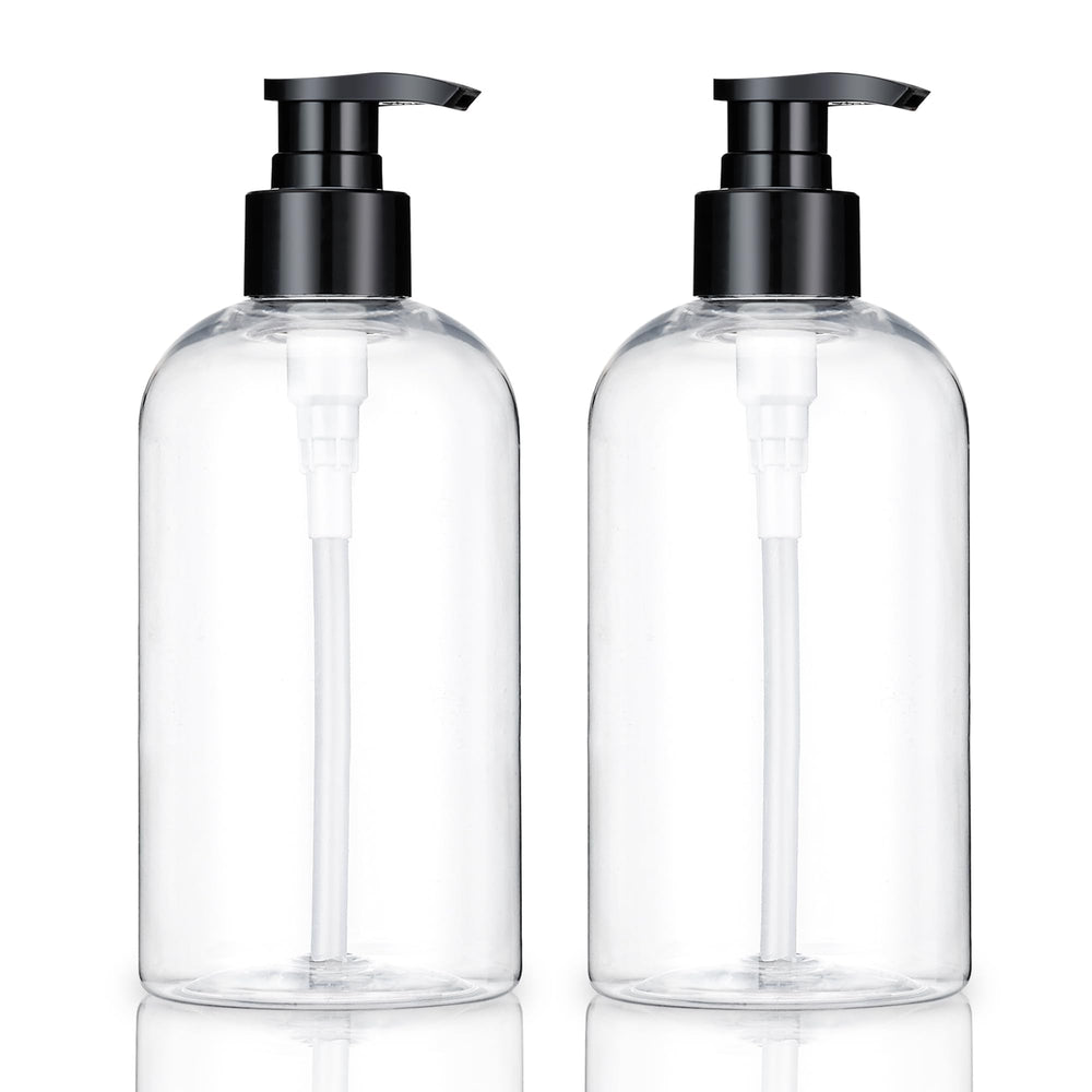 Bouteille pompe vide kremorv transparente, pratique pour shampooing et savon