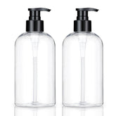 Bouteille pompe vide kremorv transparente, pratique pour shampooing et savon