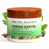 KREYÒL ESSENCE POMAD: bouteille romarin-menthe, détoxifie et apaise le cuir chevelu.