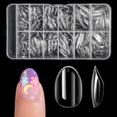 Krofaue 240 pièces d’ongles enfant amande extra-short pour ajustement précis.