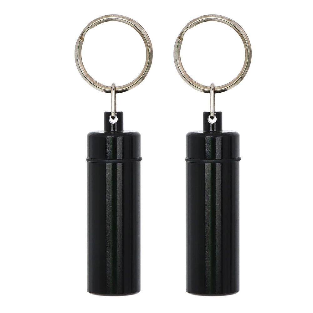 KSWNG pot portable de rangement avec porte-clés noir, pratique pour le camping