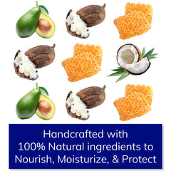 Le baume Ktchn Apothecary offre une texture satinée non cireuse pour une application légère.