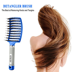 KTKUDY Brosse brillance naturelle – cheveux plus lumineux bleue