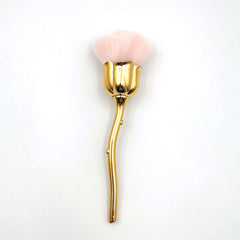 Brosse KuAoyoja forme rose, accessoire pinceau léger pour ongles et maquillage.
