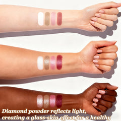 Kubot Highlighter shimmer powder adds natural glow to cheeks and brow bones.