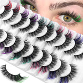 Cils colorés à l’extrémité KUCKOW, effet ludique pour un look unique.