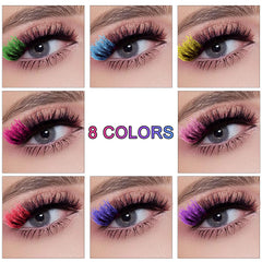 Cils KUCKOW extrémité colorée violet pour un look théâtral