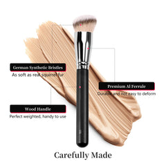 Pinceau Kugge kabuki dense synthétique pour un blending fluide sans traces.