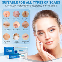 Applied Kunyle scar gel in circular massage on a scar