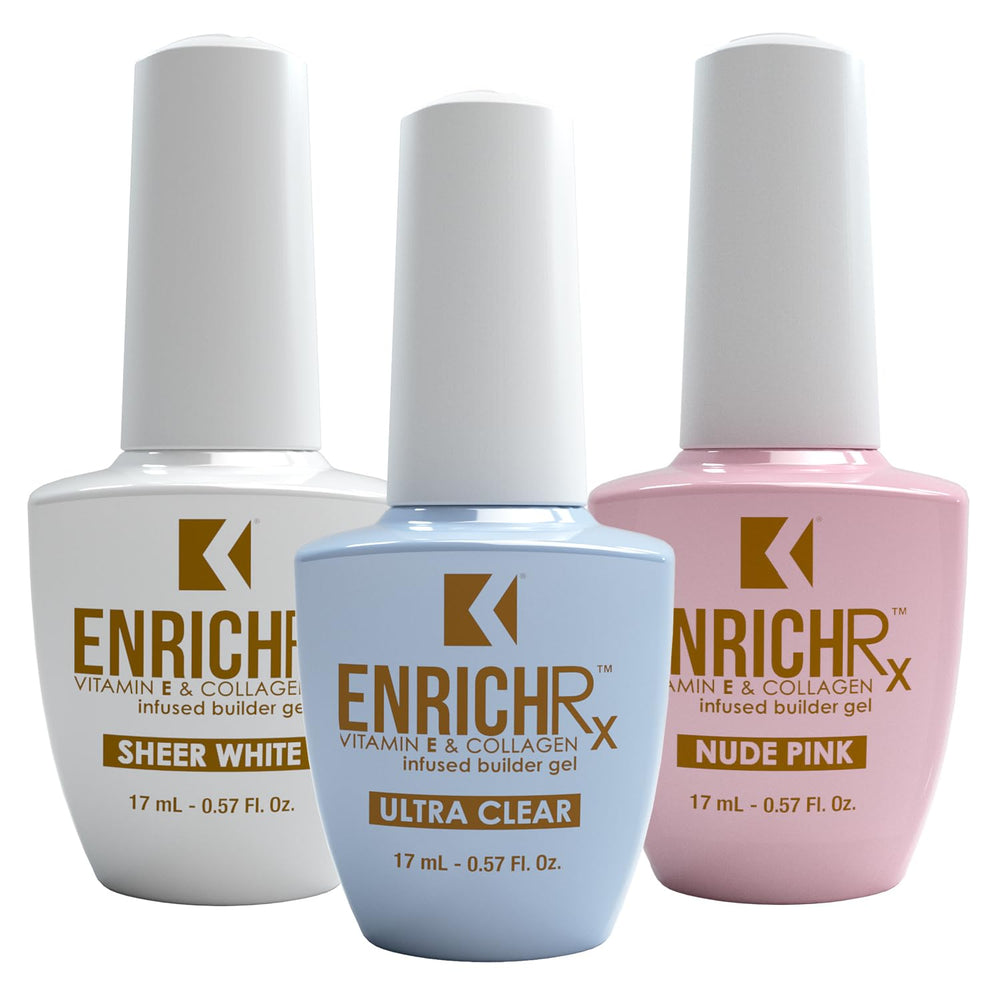 KUPA EnrichRx bouteille gel construction pour base durable des ongles.