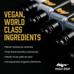 Kuro Sumi encre noire professionnelle, idéale pour tracés et ombrage durables.