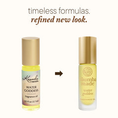 Kuumba Made Water Goddess — application sur poignet, formule vegan pour usage quotidien.